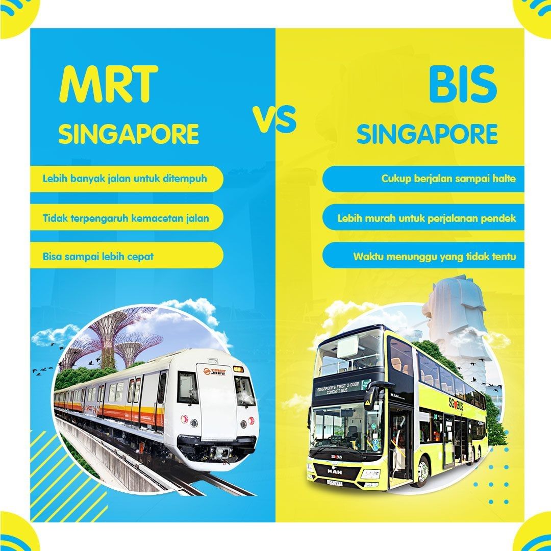 Jalan-jalan di Singapura, Lebih Enak Naik MRT atau Bis?