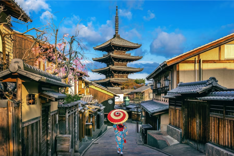 Kota Kyoto, Jepang sebagai salah satu destinasi wisata bersejarah yang bisa dilakukan bersama anak