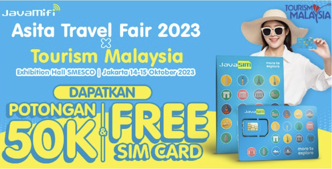 JavaMifi bersama Tourism Malaysia Berbagi Promo dalam Asita Travel Fair 2023