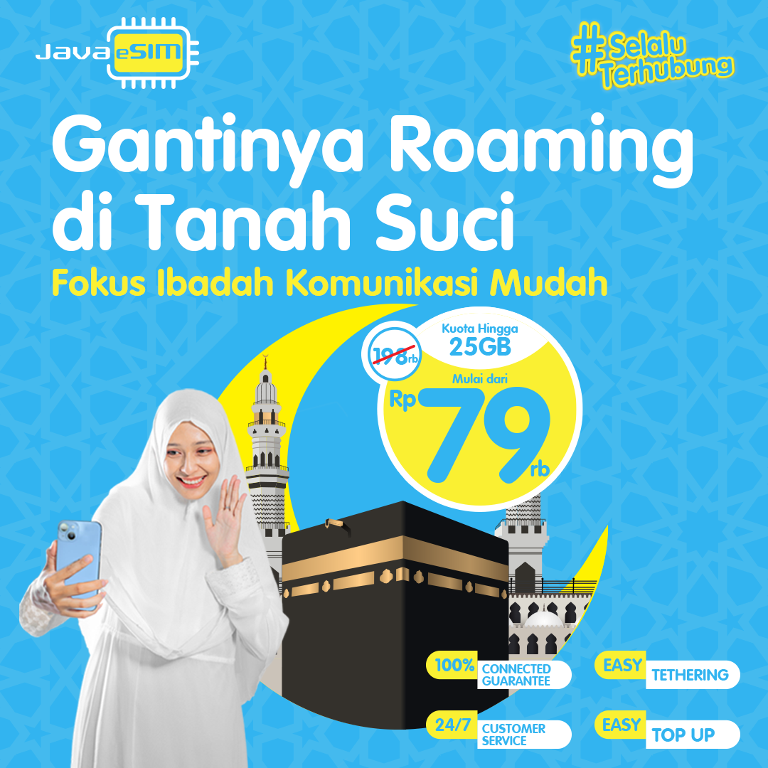 e-SIM JavaMifi Hadir sebagai Gantinya Roaming Internet Haji yang Lebih Modern