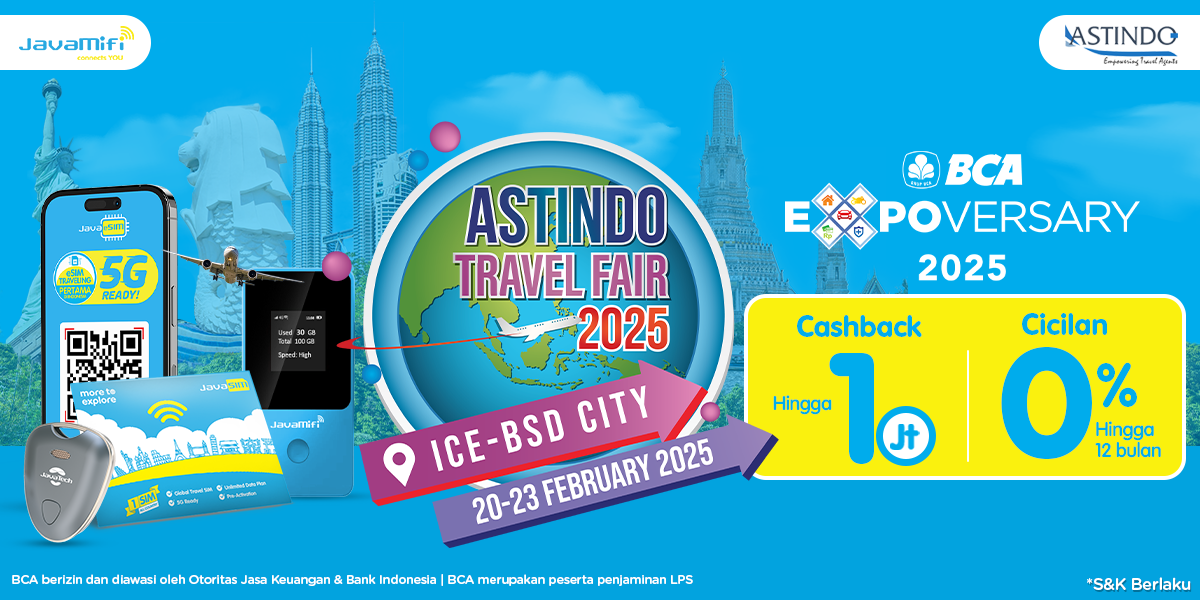 Ritual JavaMifi Hadir di Astindo Travel Fair 2025 & Dapatkan Cashback Hingga 1 Juta Rupiah