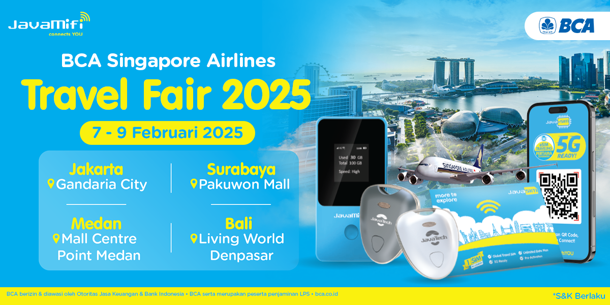 Ritual JavaMifi Hadir di BCA Singapore Airlines Travel Fair 2025 & Dapatkan Promo Menarik Bagi Pengguna Kartu Kredit BCA