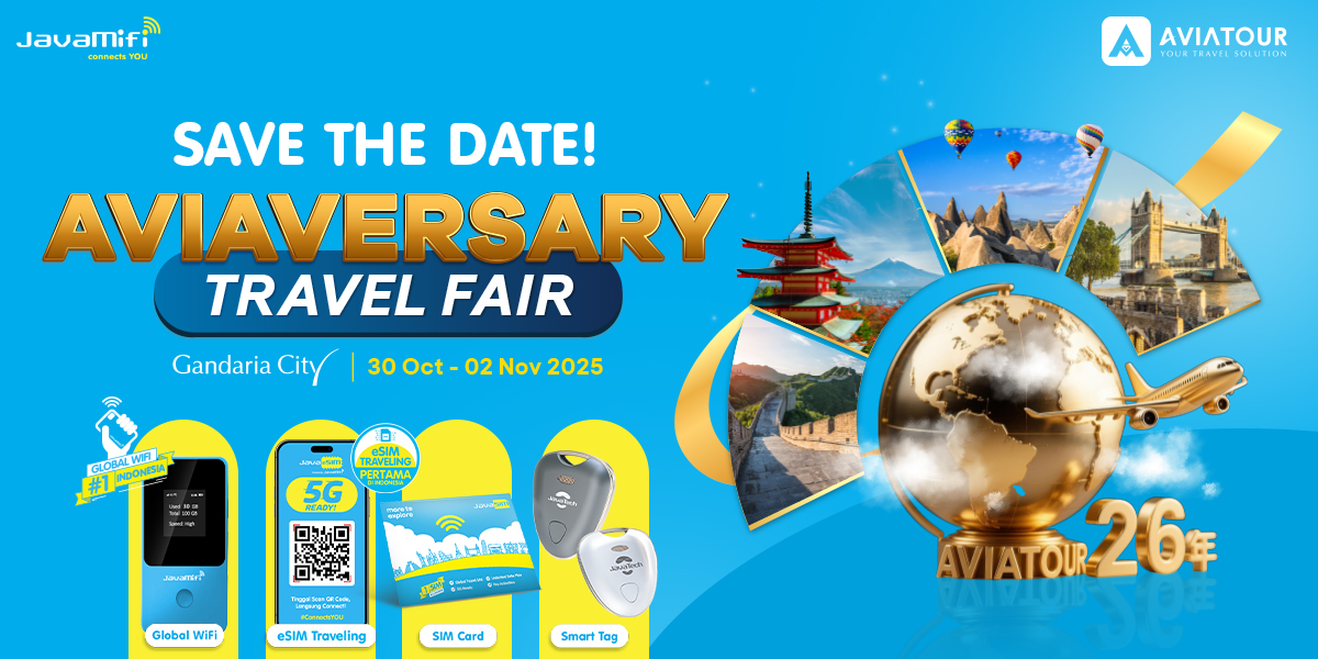 JavaMifi Hadir di Aviaversary Travel Fair 2025 &  Dapatkan Promo Liburan & Internetan Tanpa Batas!