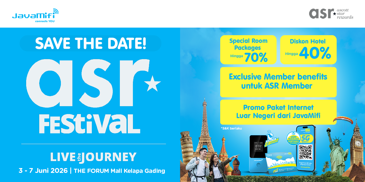 Liburan Makin Hemat di ASR Festival 2026 dengan Promo Hotel hingga 70%